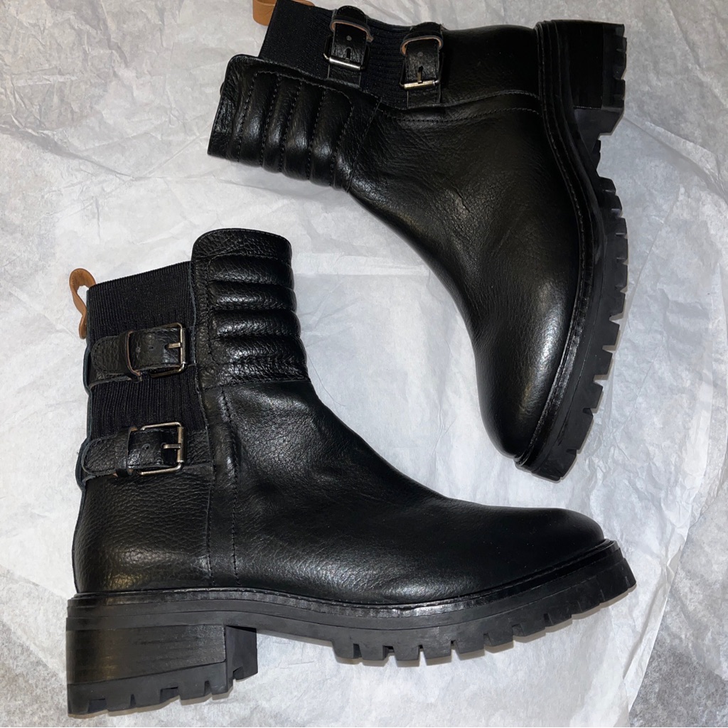 Gentle Souls Buckled Up Bradey Moto Riding Boot Nwob